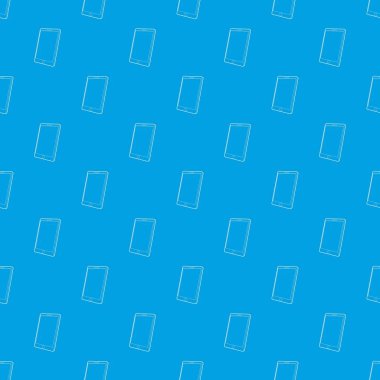 Tablet bilgisayar desen vektör kesintisiz mavi