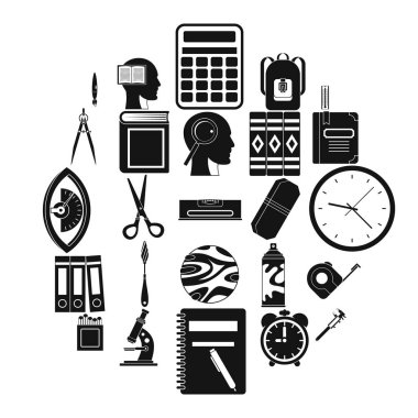 Yargıç Icons set, basit tarzı