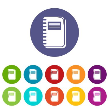 Defter simgeler vektör renk ayarla