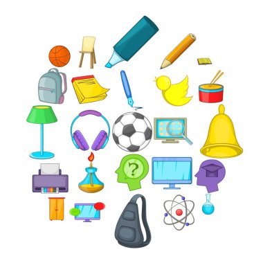 Komut simgeleri kümesi, karikatür tarzı