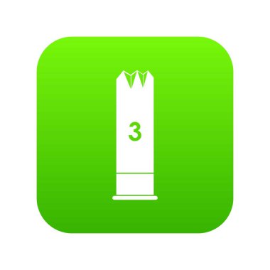 Genişleyen mermi simgesi dijital yeşil