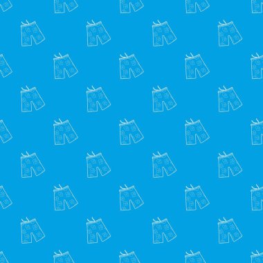 Kesintisiz mavi şort yüzme deseni için vektör