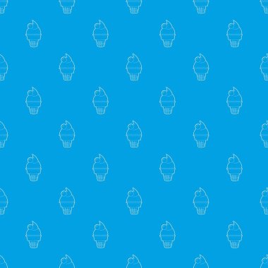 Dondurma desen vektör kesintisiz mavi