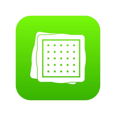 Bisküvi simgesi dijital yeşil