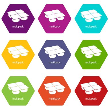 9 vektör birçok paketleri Icons set