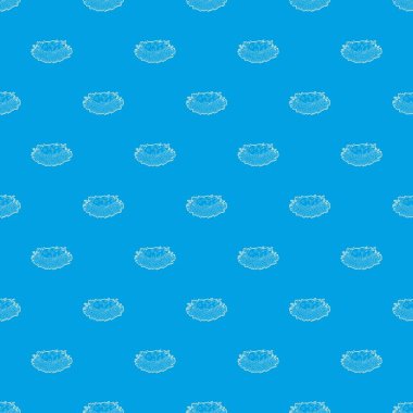 Kuş yuva yumurta desen vektör kesintisiz mavi