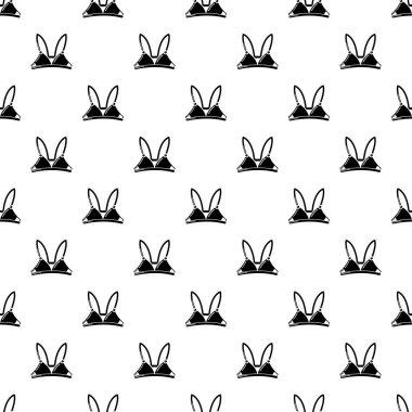 Sutyen kavramı simge, basit siyah stil