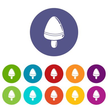 Karpuz dondurma simgeler vektör renk ayarla