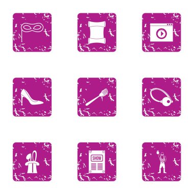 Komut dosyası simgeler kümesi, grunge tarzı