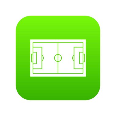 Futbol alanı simgesi dijital yeşil