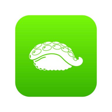 Suşi ahtapot simgesi, basit siyah stil