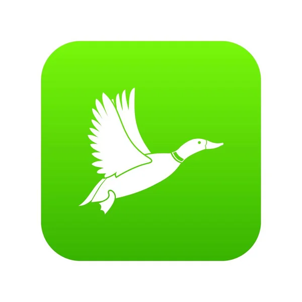 Pato ícone digital verde —  Vetores de Stock
