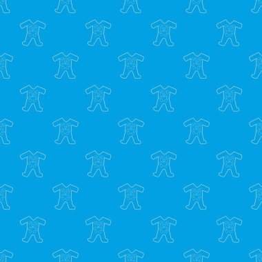 Çocuk romper takım elbise desen vektör kesintisiz mavi