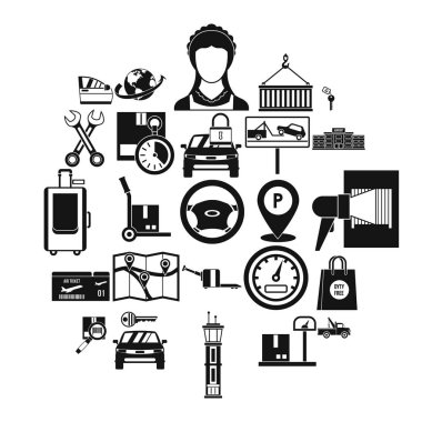 Çeviren Icons set, basit tarzı