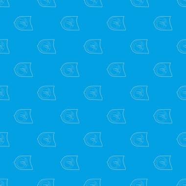 Fetus desen vektör kesintisiz mavi