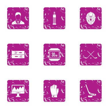 Spor nabız simgeler kümesi, grunge tarzı