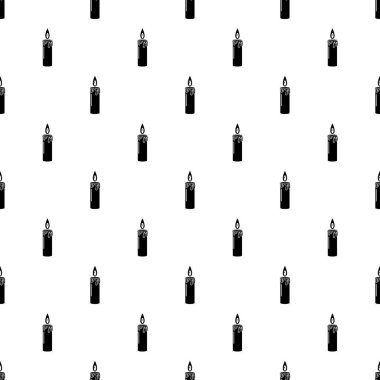 Mum kutsal kişilerin resmi, basit siyah stil