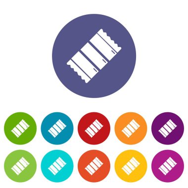 Çikolata simgeler vektör renk ayarla