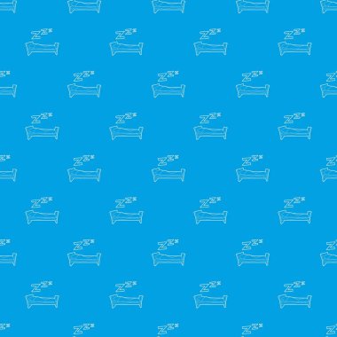 Yatak desen vektör kesintisiz mavi