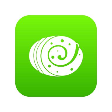 Meyve somun simgesi dijital yeşil