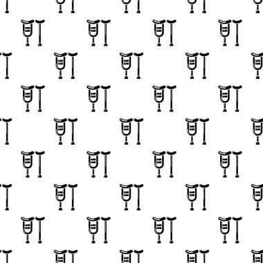 Koltuk değneği simgesi, basit biçim.