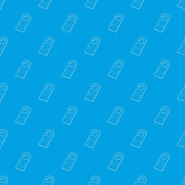 Etiket otel desen vektör kesintisiz mavi rahatsız etmeyin