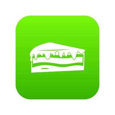 Pasta simgesi dijital yeşil