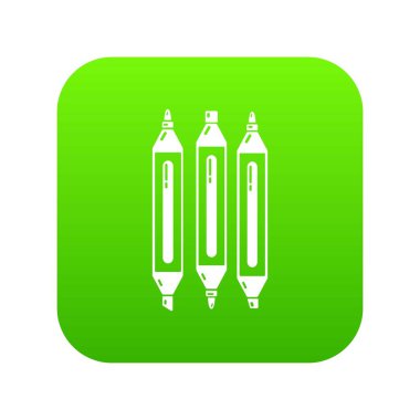 Marker Kalem simgesi, basit siyah stil