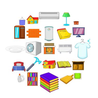 Kullanışlı Icons set, karikatür tarzı