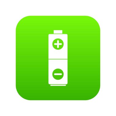 Pil simgesi dijital yeşil