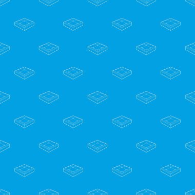 Beyzbol alan desen vektör kesintisiz mavi