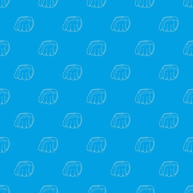 Beyzbol eldiveni desen vektör kesintisiz mavi