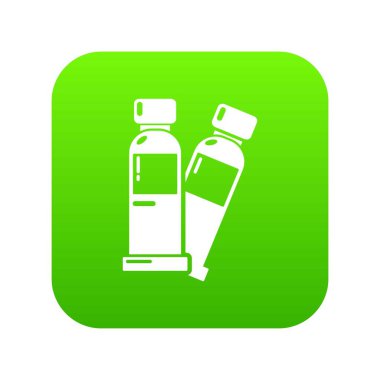 Tüp boya simgesi, basit siyah stil