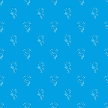 Ayakta oyuncu desen vektör kesintisiz mavi