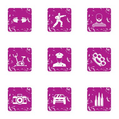 Spor tekme simgeler kümesi, grunge tarzı