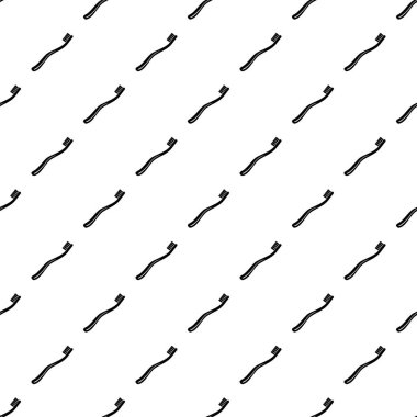 Diş fırçası simgesi, basit siyah stil