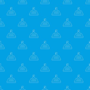 Jevish mezar desen vektör kesintisiz mavi