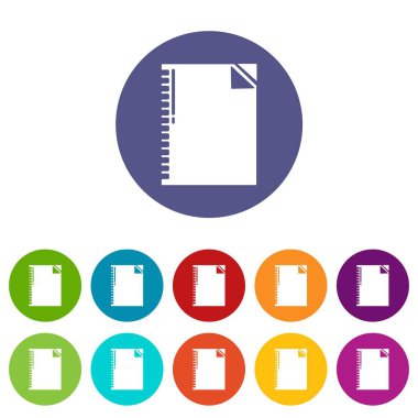 Defter simgeler vektör renk ayarla