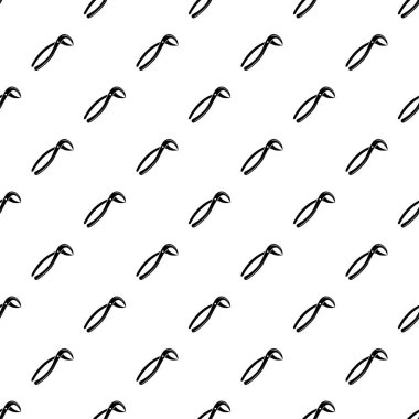 Diş pense tıp simgesi, basit siyah stil