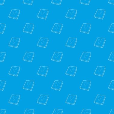 İncil desen vektör kesintisiz mavi