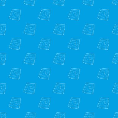 Kazılmış mezar desen vektör kesintisiz mavi