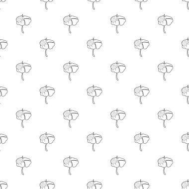 Uğur böceği bir çiçek tasarlamak vektör sorunsuz oturur