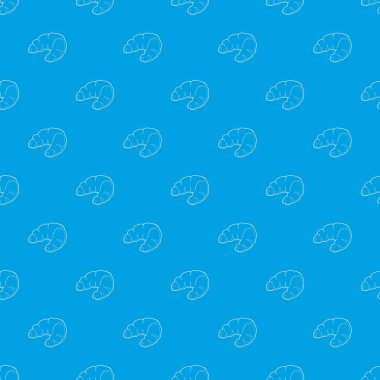 Kruvasan desen vektör kesintisiz mavi