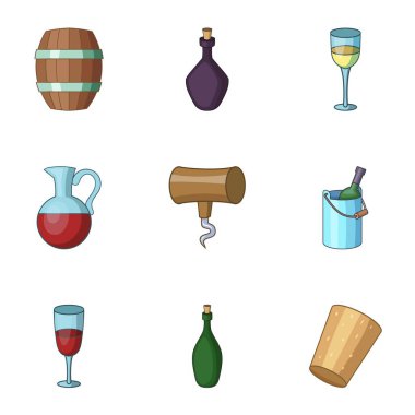 Etanol Icons set, karikatür tarzı