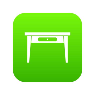 Ahşap masa simgesi dijital yeşil