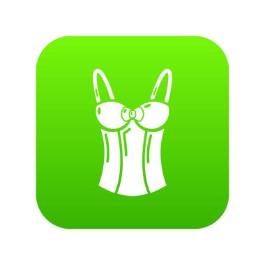 Sutyen üst simge, basit siyah stil