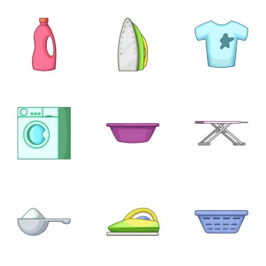 Kontur Icons set, karikatür tarzı