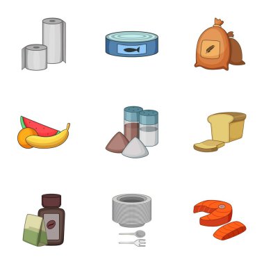 Chow Icons set, karikatür tarzı