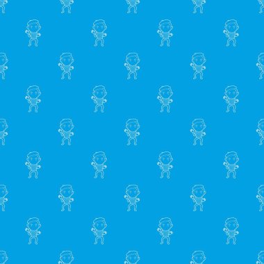 Palyaço desen vektör kesintisiz mavi