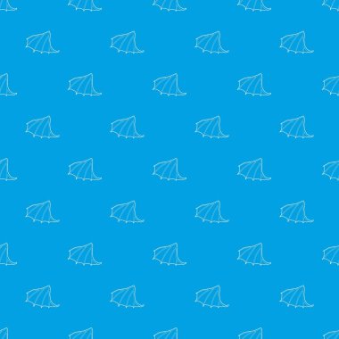 Dragon kanat desen vektör kesintisiz mavi